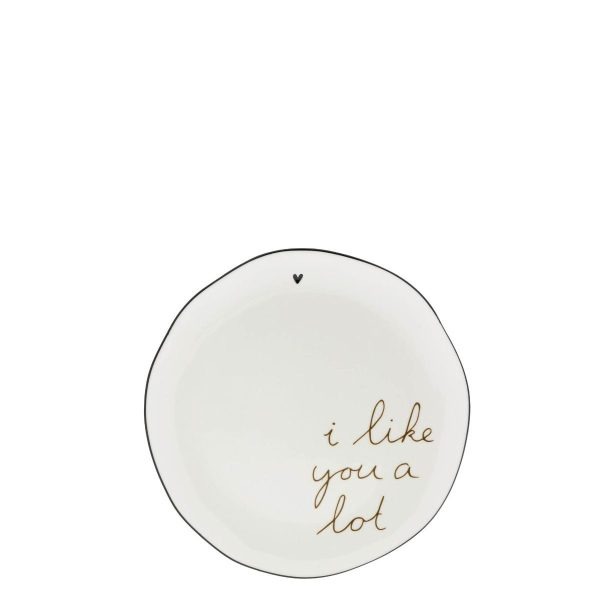 Cake Plate White/i like you a lot 16 cm