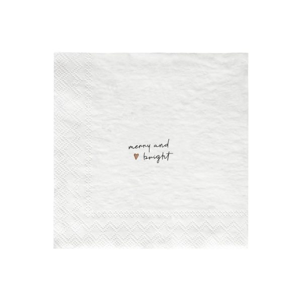 Napkin White spirit of Christmas von Bastion Collection