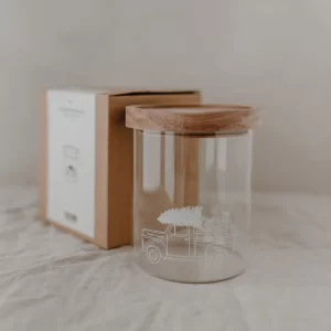 Vorratsglas Weihnachtsauto 13 cm