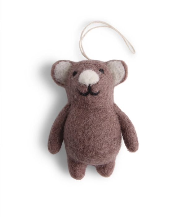 pummeliger kleiner Teddy, zum spielen und als Dekoration, oder als Geschenkanhänger und Mitbringsel.