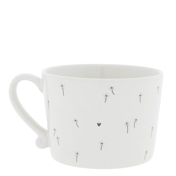 Tasse/Cup White/daisies10x8x7cm