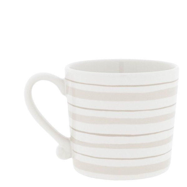 Tasse/Mug White/Watercolour Natural Stripes 8x7cm – Bild 2