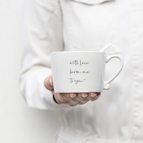 Tasse/Cup White/from me to you10x8x7cm – Bild 3