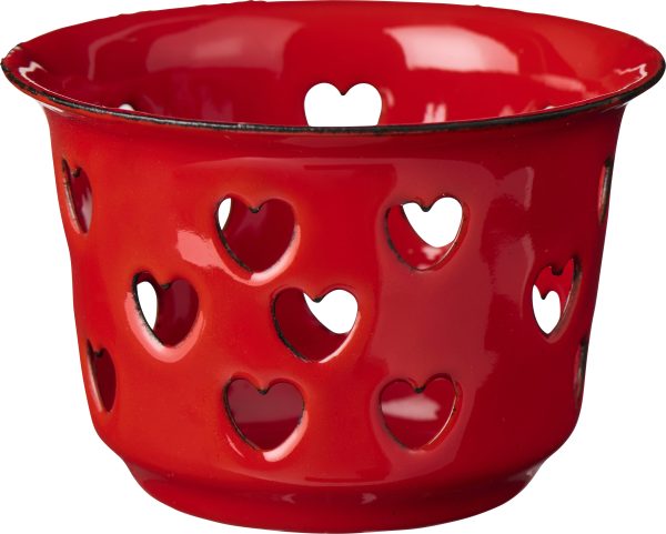 Herzbecher in rot und weiß – Bild 3