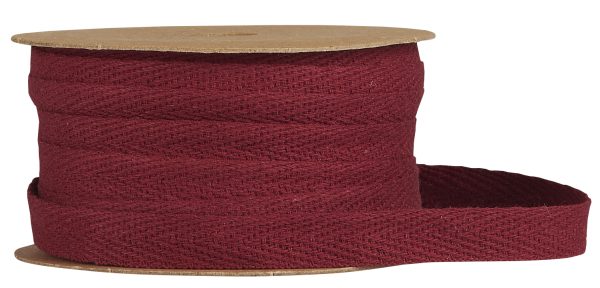 Baumwollband auf Spule 5 m bordeaux