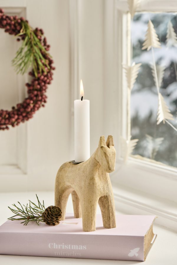 Kerzenpferd UNIKA Holz, 2 ass. – Bild 3