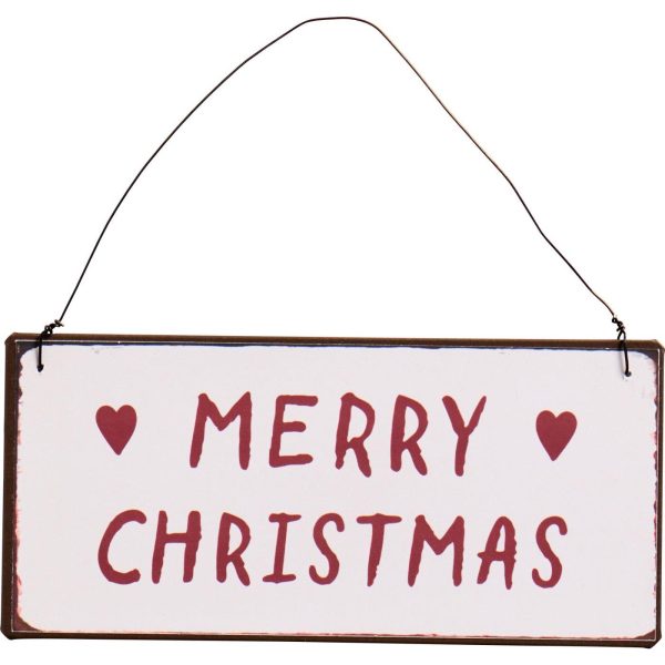 Metallschild Merry Christmas