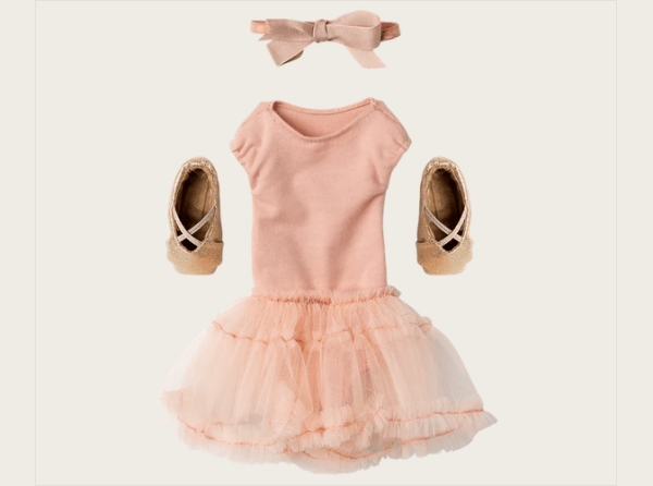 Ballettanzug und Rock rosa, Gr. 3