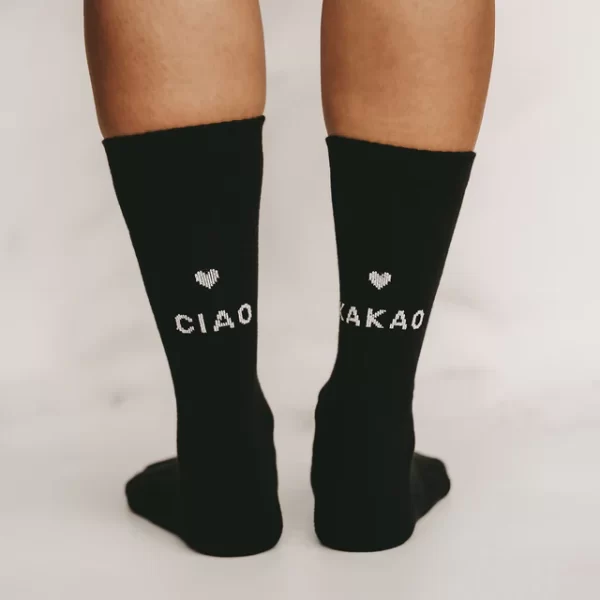 Socken Ciao Kakao schwarz Größe 35-38