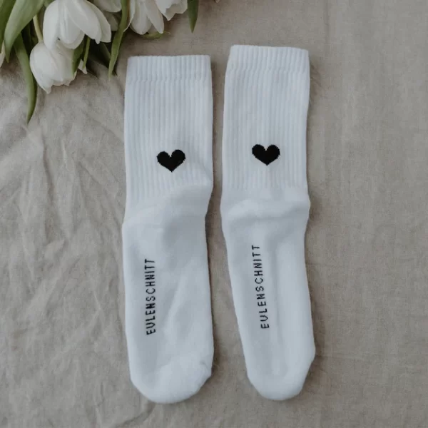 Socken Herz weiß Größe 35-38 – Bild 7