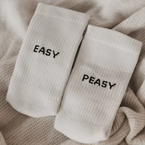 Socken weiß Easy peasy Größe 39-42 – Bild 4