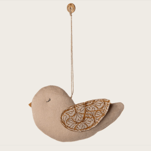 Stoff Ornament Vogel 3 ass.
