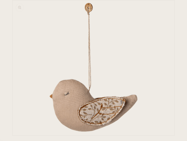 Stoff Ornament Vogel 3 ass. – Bild 2