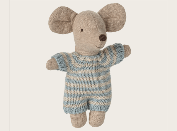 Babymaus in Tragetasche - rose + blau – Bild 6