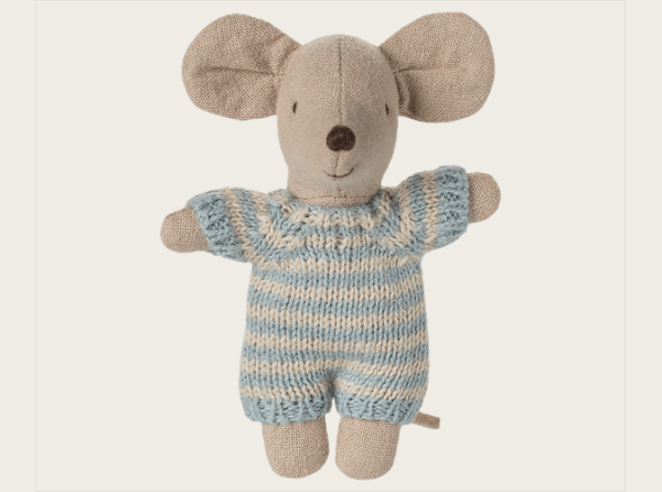 Babymaus in Tragetasche - rose + blau – Bild 5
