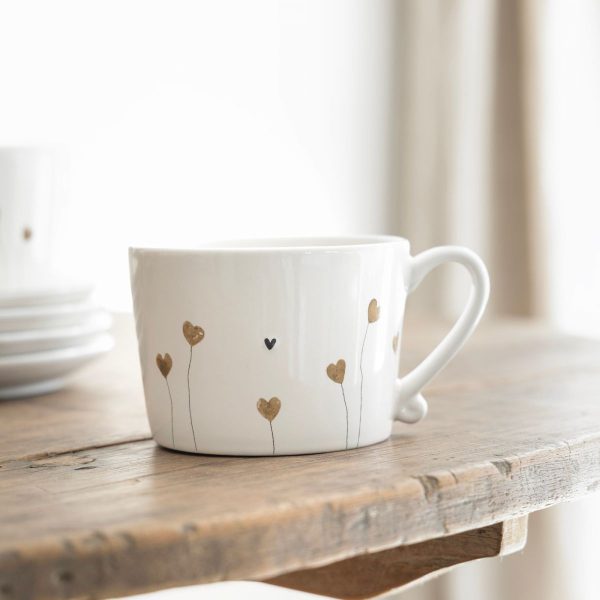 Tasse "Hearts in Bloom" – Weiß – Bild 2