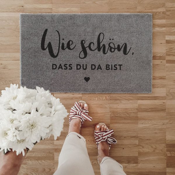 Waschbare Fußmatte "Wie schön" – Bild 2