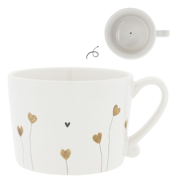 Tasse "Hearts in Bloom" – Weiß