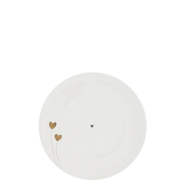 Teller "Hearts in Bloom" – Weiß (15 cm)