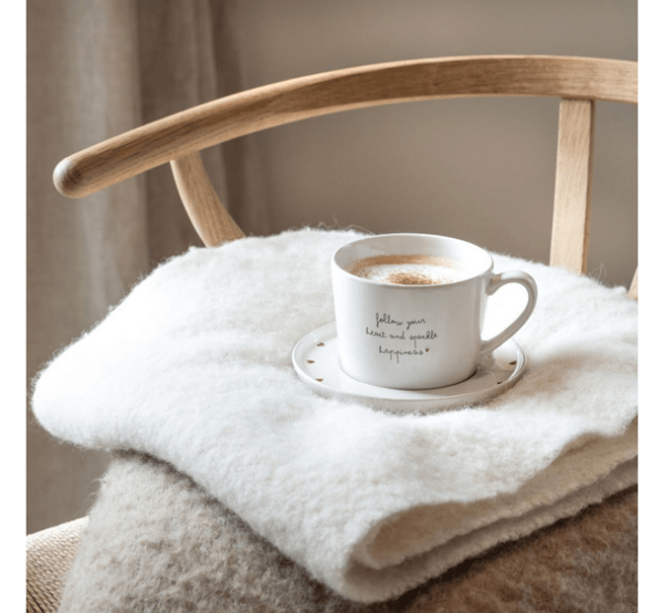 Tasse "Follow your heart" – Weiß – Bild 3