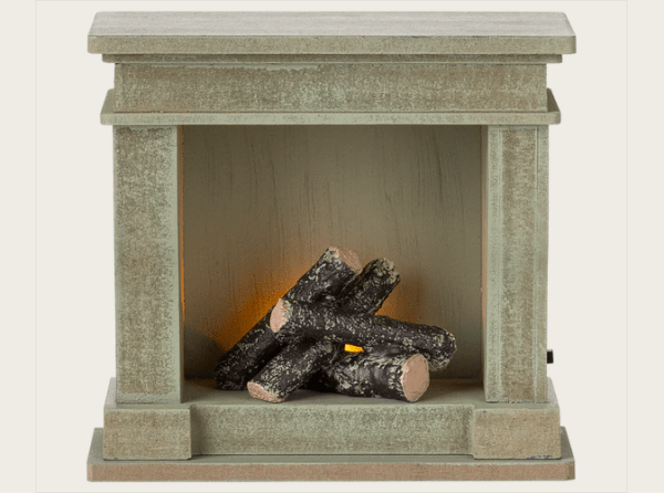 Miniatur-Kamin – Grün