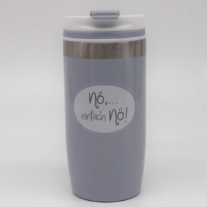 Thermobecher to go "nö, ... einfach nö!" grau