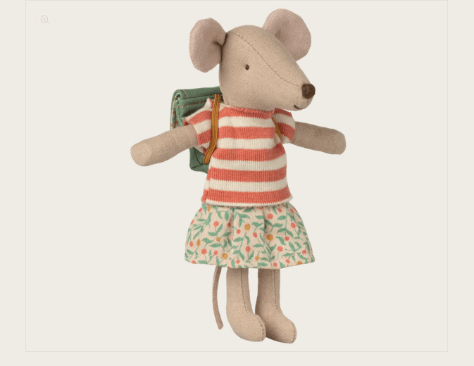 Maileg Kleidung & Tasche Set Grün – Große Schwester/Bruder Maus – Bild 2