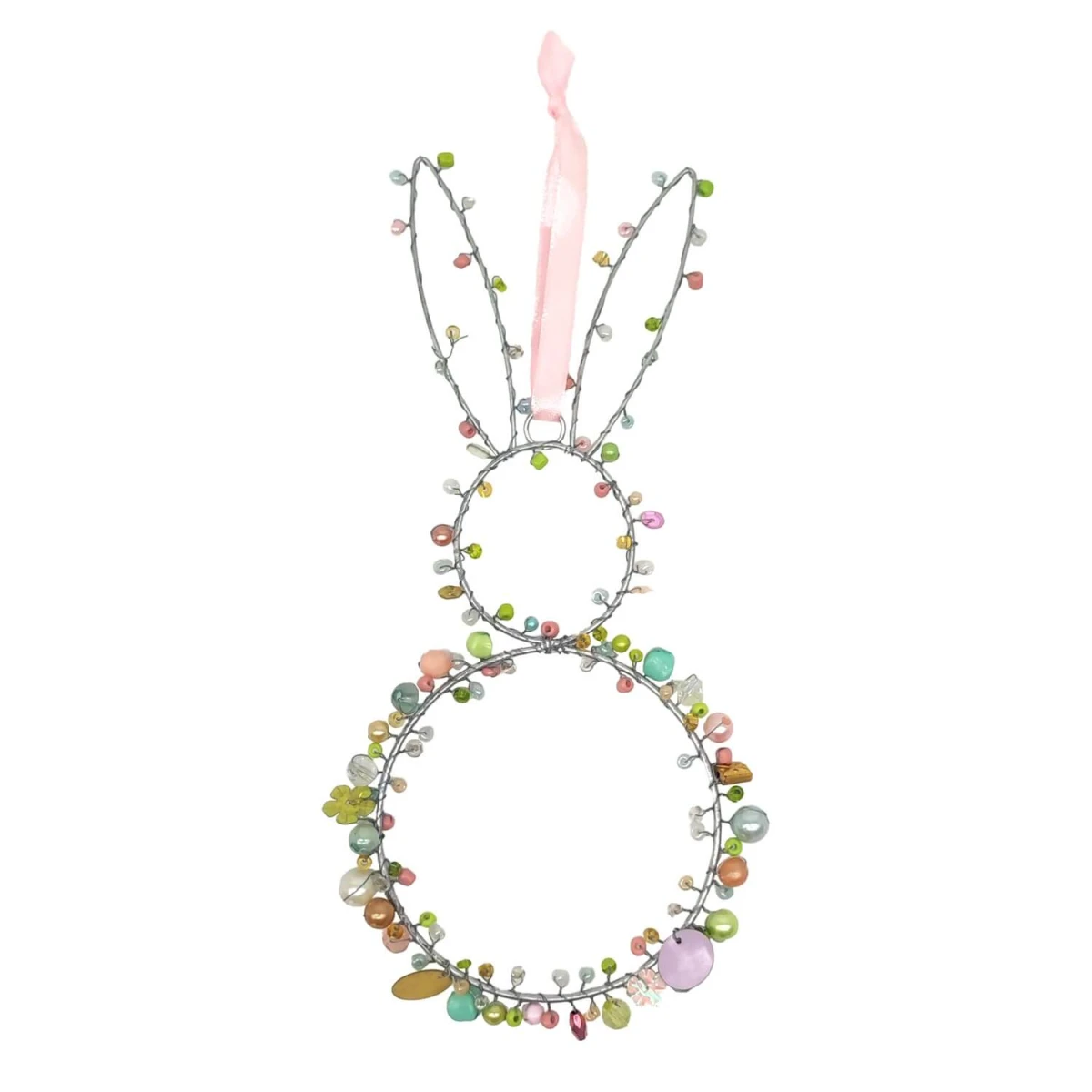 Perlenhase Deko ✓ 22x10 cm Pastell ✓ MEA-Living Qualität ✓ Perfekt für Ostern ➤ Jetzt bei natürlich-kreativ entdecken!