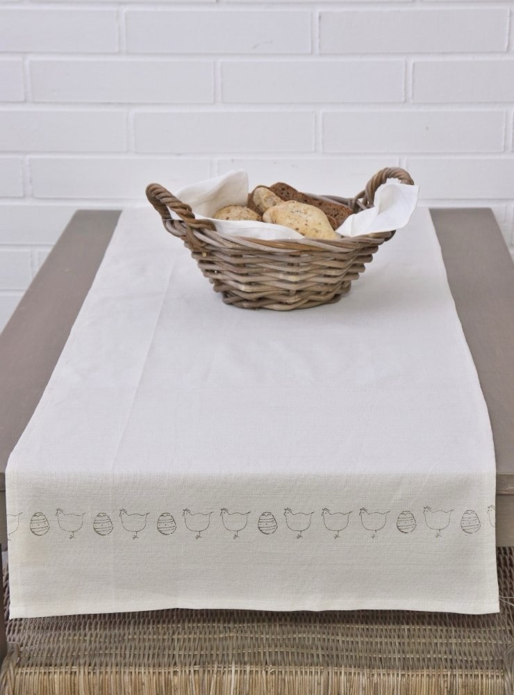 Leinenläufer mit Ostermotiv von HD Home Design 45×150 cm