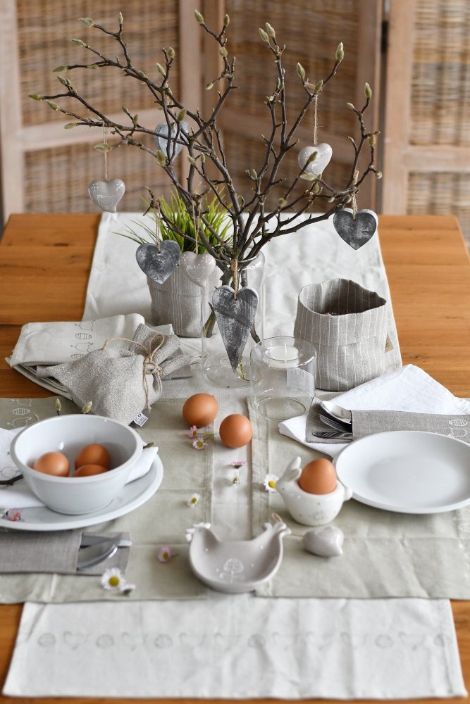 Leinenläufer mit Ostermotiv von HD Home Design 45×150 cm – Bild 2