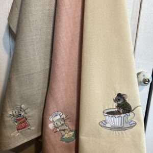 Geschirrtücher bestickt 50x70 cm