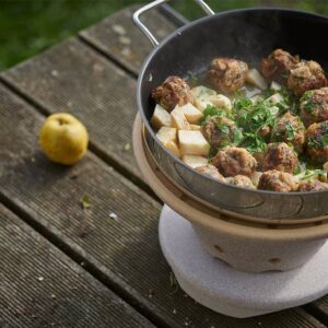 Denk Keramik Bratfeuer Tischgrill mit Untersatz