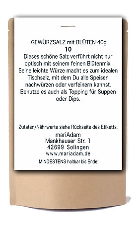 mariAdam Blüten-Salz „statt blumen“ – Bild 3
