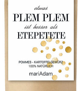 mariAdam Pommes- & Kartoffelgewürz „Plem Plem“
