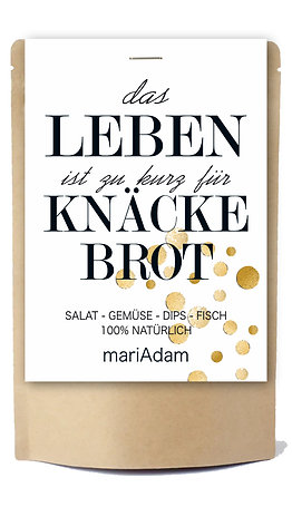 mariAdam Bärlauch-Salz „das LEBEN ist zu kurz für KNÄCKEBROT“