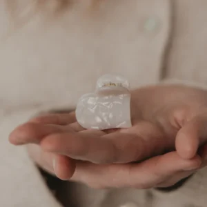 Haarspange Herzform Groß Pearl von Eulenschnitt