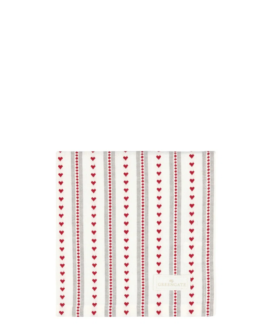 GreenGate Stoffserviette Esther red aus Baumwolle