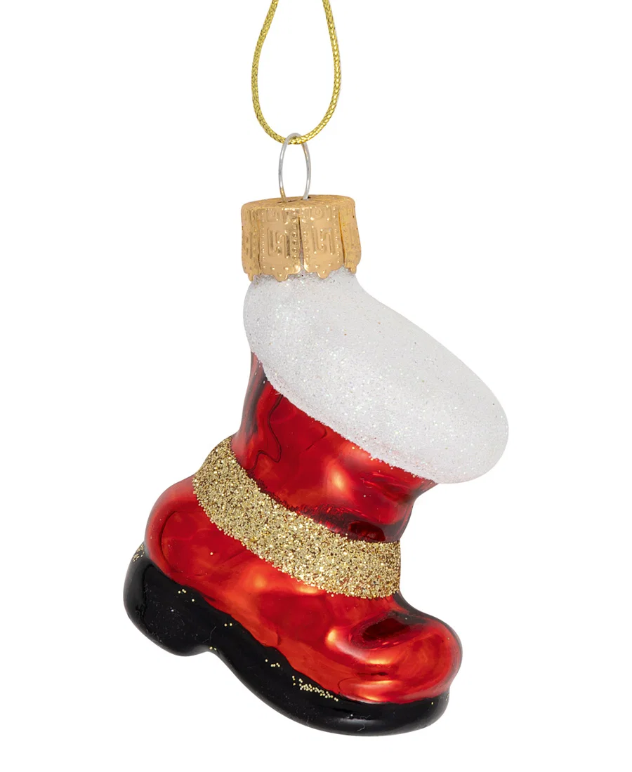 GreenGate Christbaumanhänger „Weihnachtsstiefel“ aus Glas (Xmas Boot Glass Ornament)
