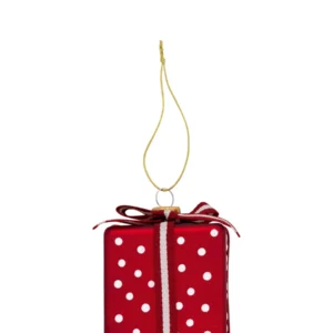 GreenGate Geschenkpäckchen (Gift) aus Glas als Anhänger, Christbaumkugel