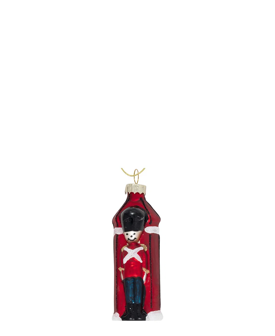 GreenGate Christbaumanhänger „Weihnachtssoldat“ aus Glas (Xmas Soldier Glass Ornament)
