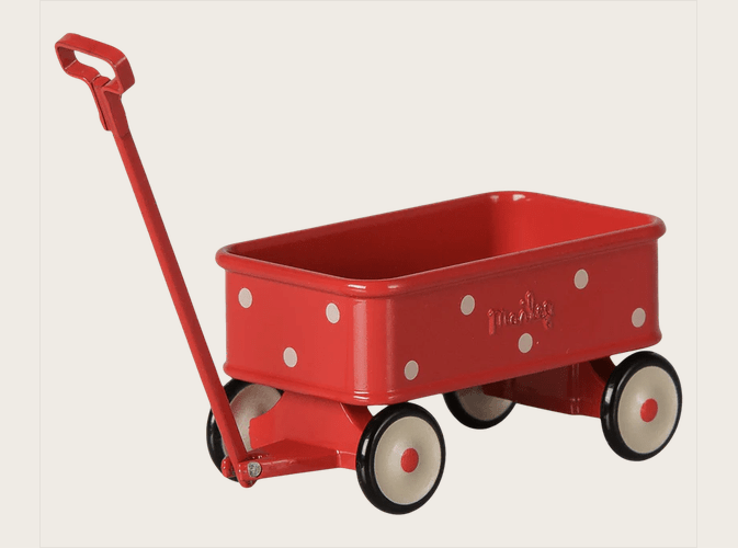 Maileg Bollerwagen rot für Mäuse