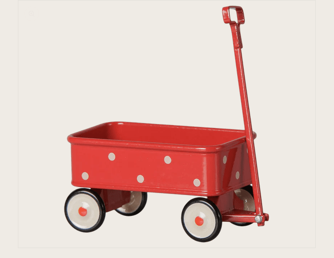 Maileg Bollerwagen rot für Mäuse – Bild 2