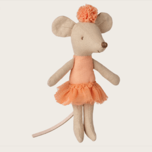Maileg Maus Kleine Schwester Ballerina in Apricot